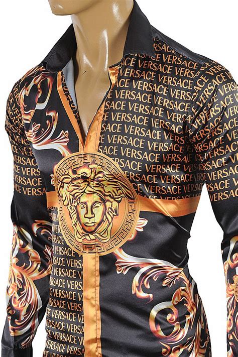 versace rose shirt|Versace style shirts for men.